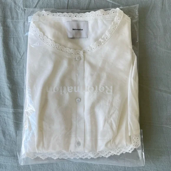 “Sale💖”Reformation Valetta Two Piece - White - Picture 5 of 6